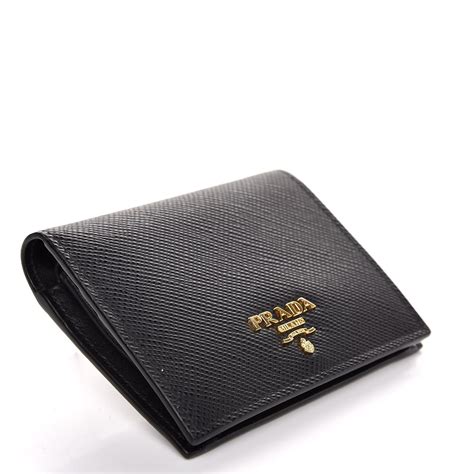 prada saffiano metal bifold wallet|Prada saffiano wallet men's.